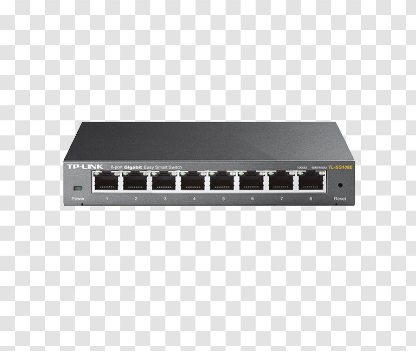 Network Switch Gigabit Ethernet TP-Link Computer Power Over - Electronics Accessory - Port Mirroring Transparent PNG