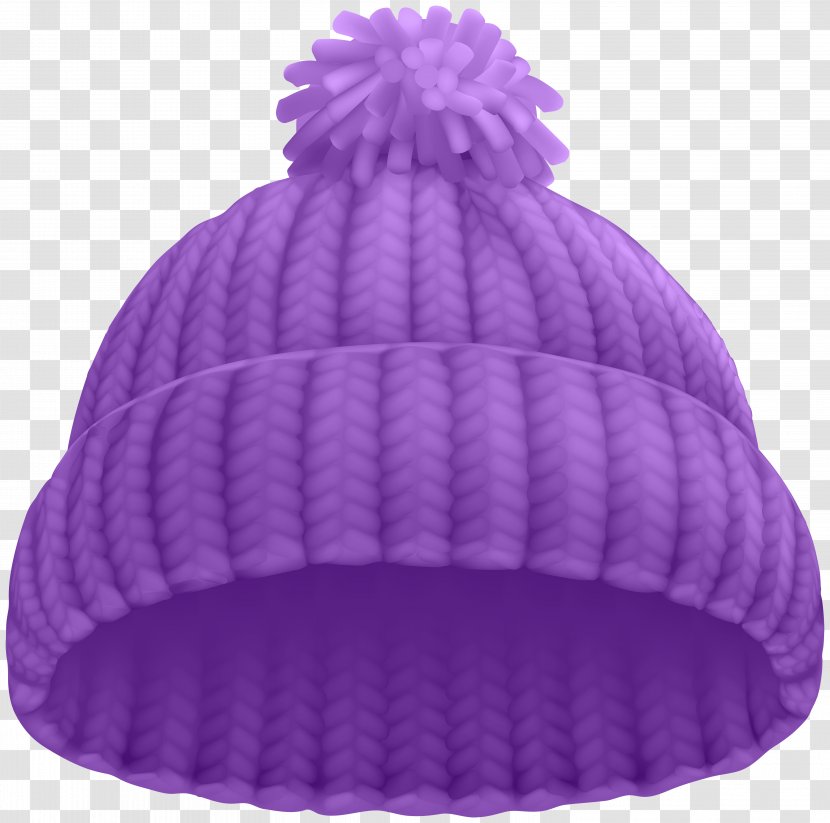 Beanie Hat Stock Photography Cap Clip Art - Wool - Purple Winter Image Transparent PNG
