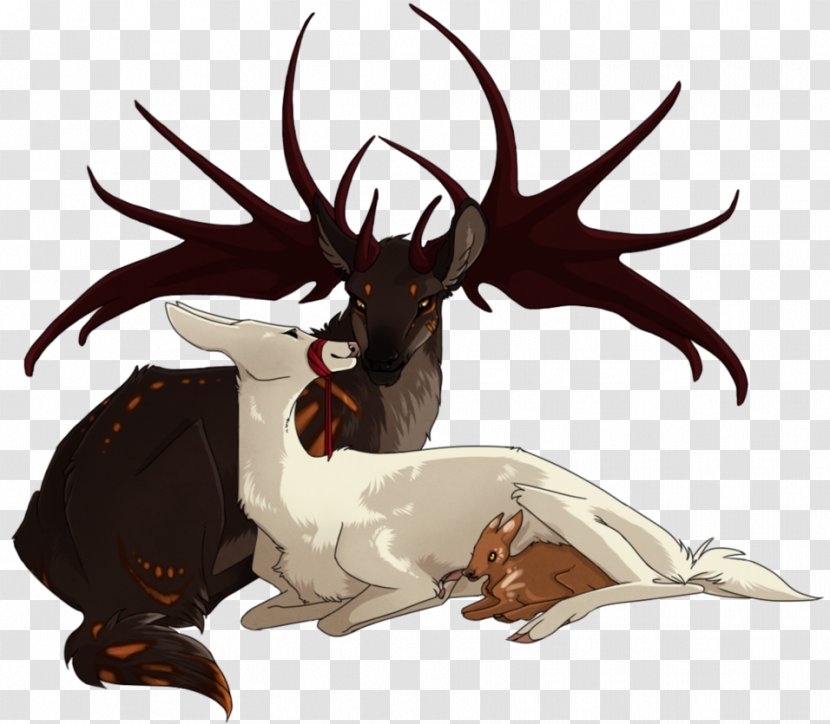 Reindeer Drawing Legendary Creature DeviantArt - Deer Transparent PNG
