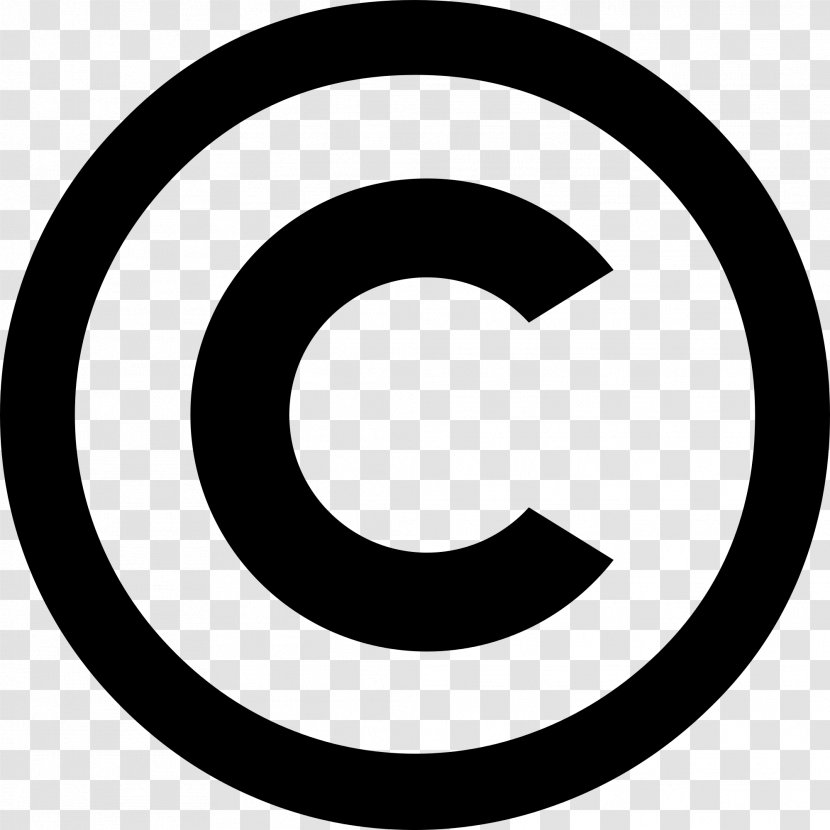 Share-alike Creative Commons License Copyright Symbol - Black And White Transparent PNG