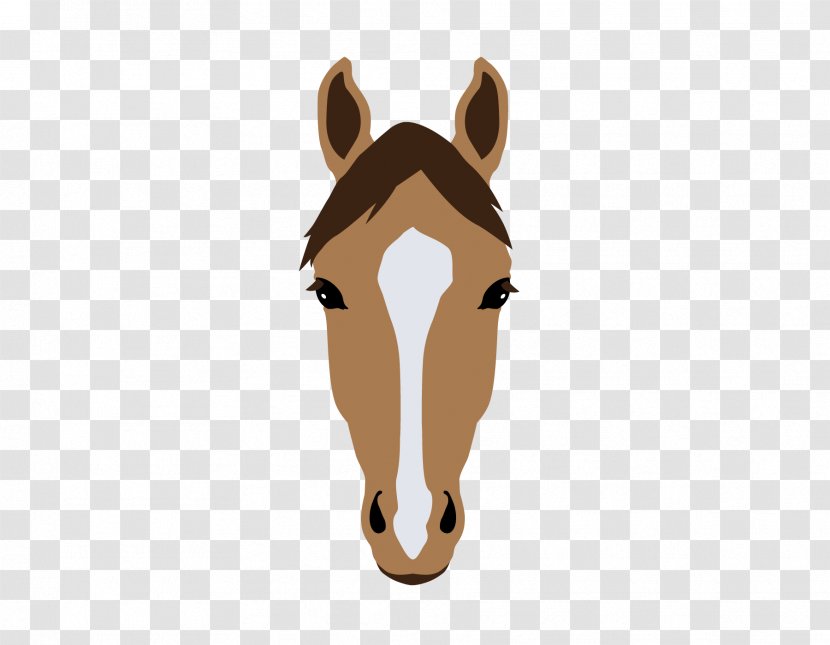 Pony Mustang Horse Markings Mane Equestrian - Snout - Strip Transparent PNG