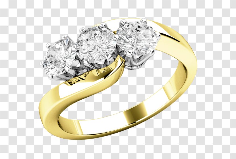 Engagement Ring Diamond Gold Brilliant Transparent PNG