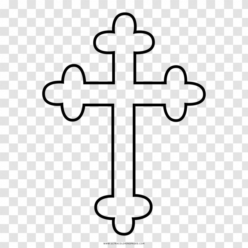 Cross Line Art Drawing Crucifix Coloring Book - Area - Painting Transparent PNG