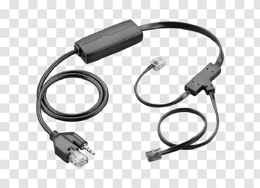 Electronic Hook Switch Plantronics EHS APP-51 CS510 / CS520 Headset - Ac Adapter - Savi Wireless Transparent PNG