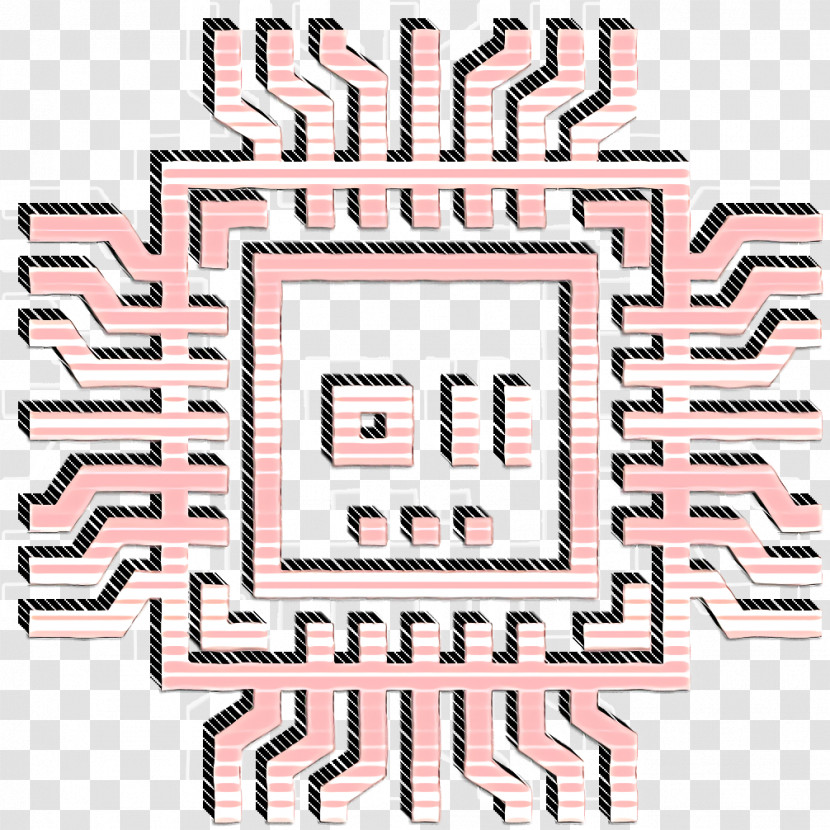 Computer And Network Icon Chip Icon Hardware Icon Transparent PNG