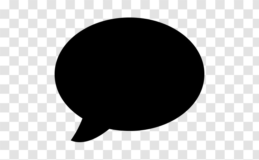 Speech Balloon Dialogue - Black And White - Chat Icon Transparent PNG