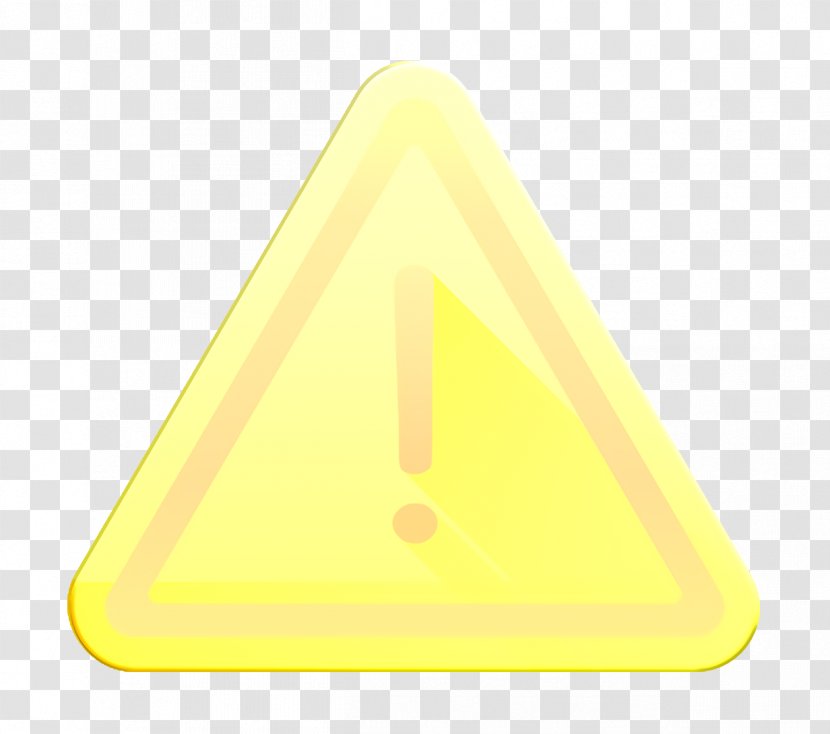 Caution Icon UI Risk - Triangle - Signage Traffic Sign Transparent PNG