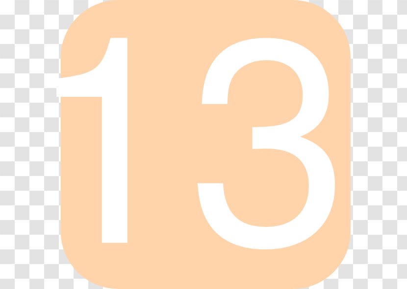 Clip Art - Website - Number 13 Cliparts Transparent PNG