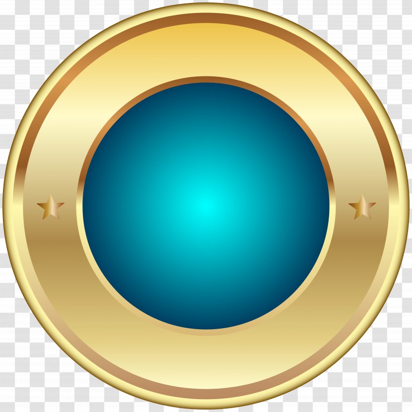 Circle Font - Material - Seal Badge Blue Transparent Clip Art Image Transparent PNG