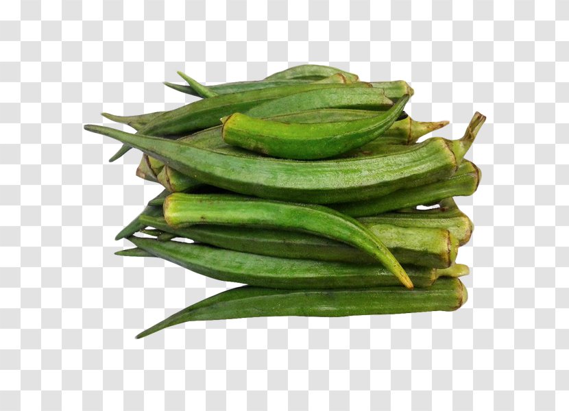 Okra Vegetable Food Romanesco Broccoli - Bell Pepper - Lady Finger Transparent PNG