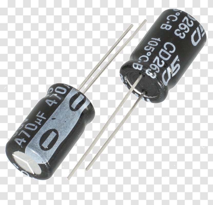 Electrolytic Capacitor Electronics Tantalum Electronic Component - Symbol Transparent PNG