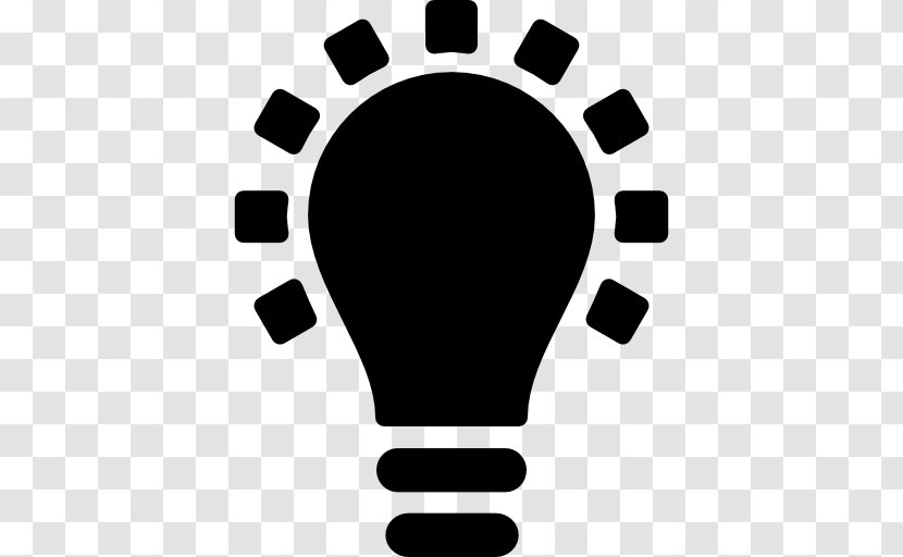 Incandescent Light Bulb Lamp - Black Transparent PNG