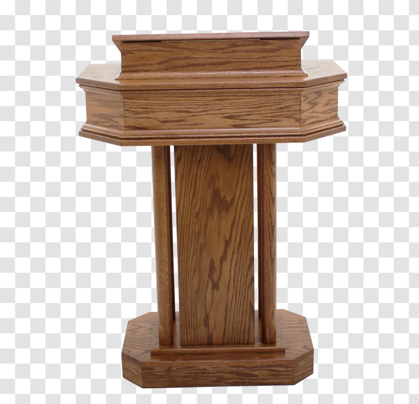 Pulpit Minbar Lectern Furniture Podium - Kerkmeubilair - Hardwood Transparent PNG