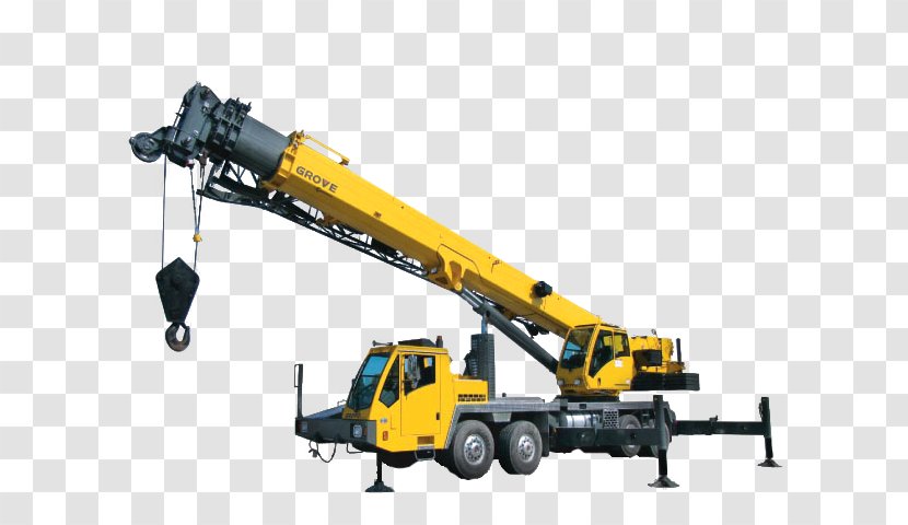 Mobile Crane Truck Hydraulics Heavy Machinery Transparent PNG
