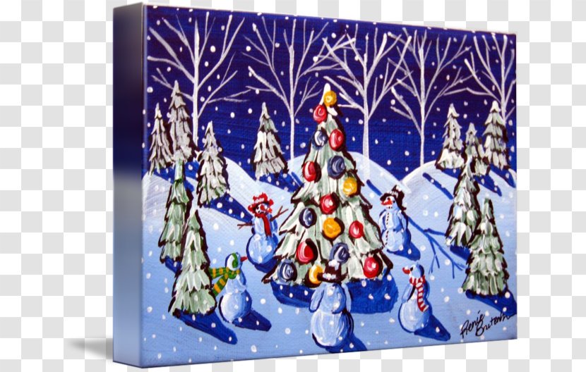 Christmas Tree Work Of Art Day Painting - Fine Transparent PNG