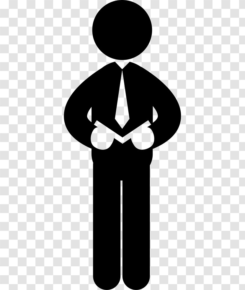 Clip Art - Symbol - Black Businessman Vector Transparent PNG