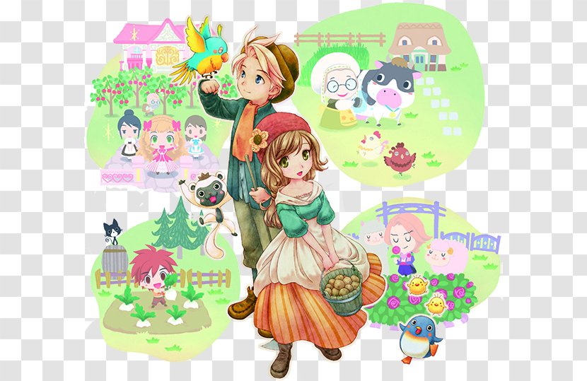 Story Of Seasons: Trio Towns Rune Factory: A Fantasy Harvest Moon Moon: The Tale Two - Holi Transparent PNG