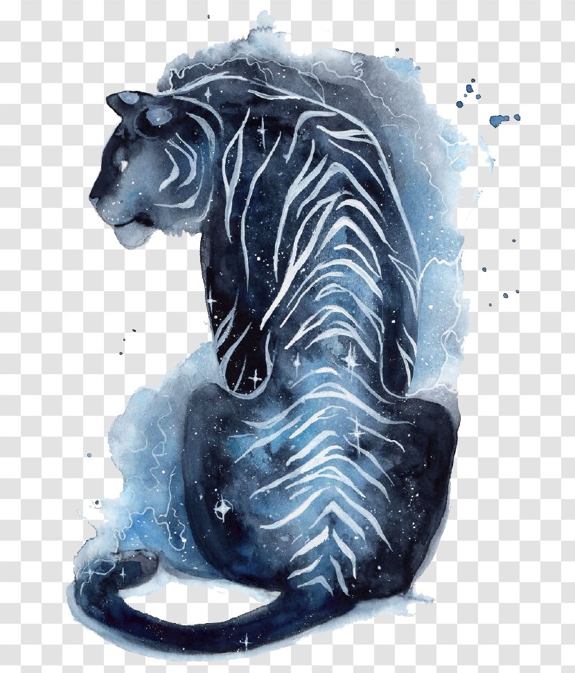 Art Watercolor Painting Fantasy Canson - Ink Pattern Tiger Transparent PNG