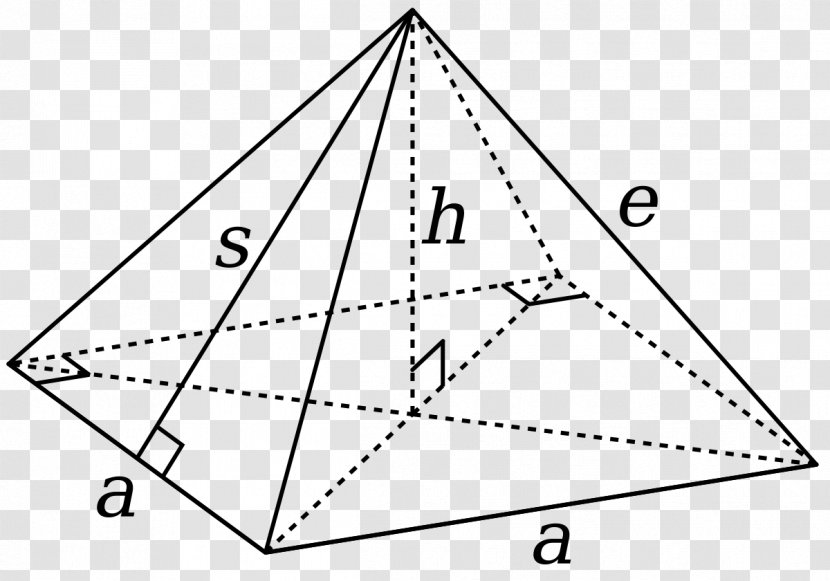 Triangle Square Pyramid - Vertex Transparent PNG