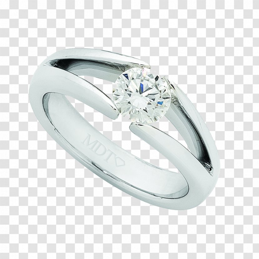 Wedding Ring Diamond Silver Platinum Transparent PNG