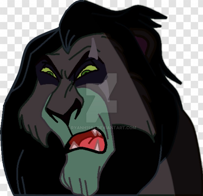 Scar Simba Drawing Fan Art - Mouth - Lion King Transparent PNG