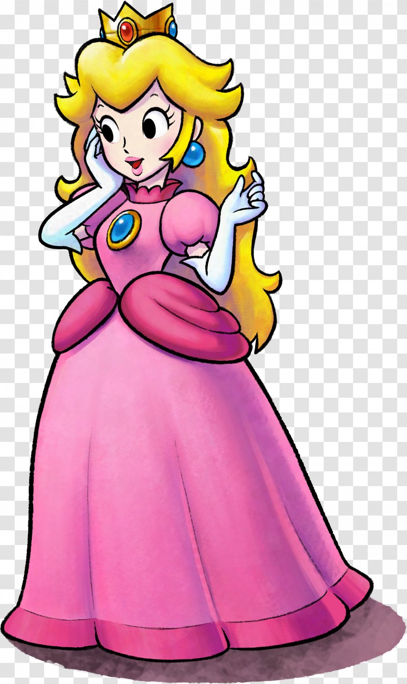Mario & Luigi: Paper Jam Superstar Saga Super Bros. Princess Peach - Nintendo 3ds Transparent PNG