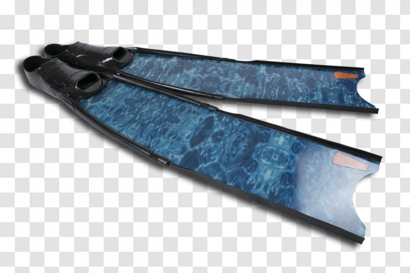 Glass Fiber Diving & Swimming Fins Spearfishing Free-diving - Blue Camo Transparent PNG