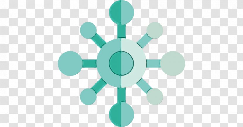 Green Turquoise Line Circle Symmetry - Symbol Transparent PNG
