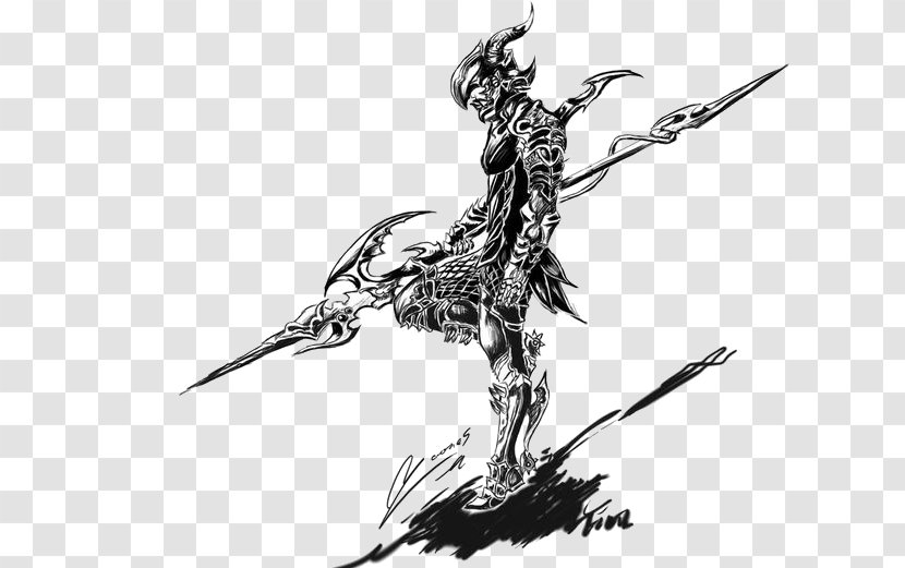 Final Fantasy XIV VI Sketch Weapon Dragoon - Figurine - Xv Armor Transparent PNG