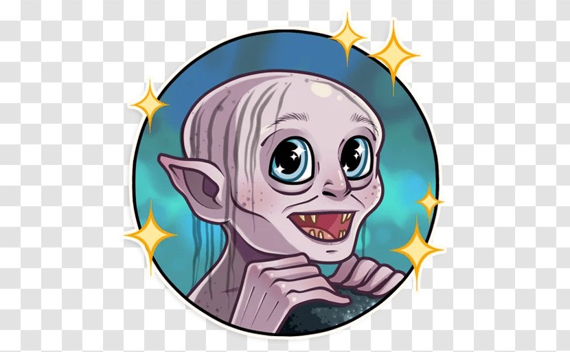 Gollum Sticker Telegram Mammal Clip Art - Watercolor Transparent PNG