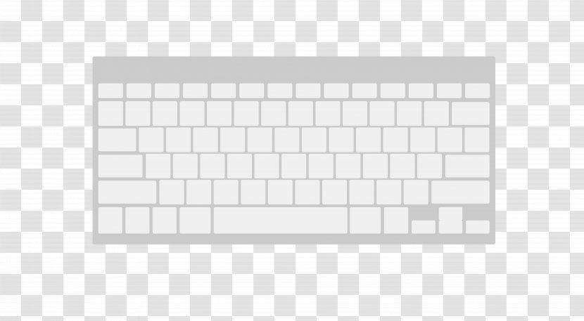 Brand Black And White Pattern - Area - Computer Keyboard Transparent PNG