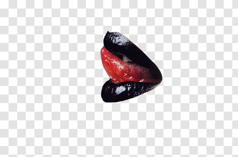 Lipstick Mouth - Photoscape - Black Lips Transparent PNG