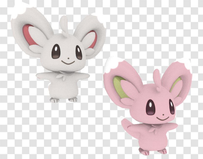 Domestic Rabbit Minccino Pokémon GO 3D Modeling - Rabits And Hares - Pokemon Go Transparent PNG