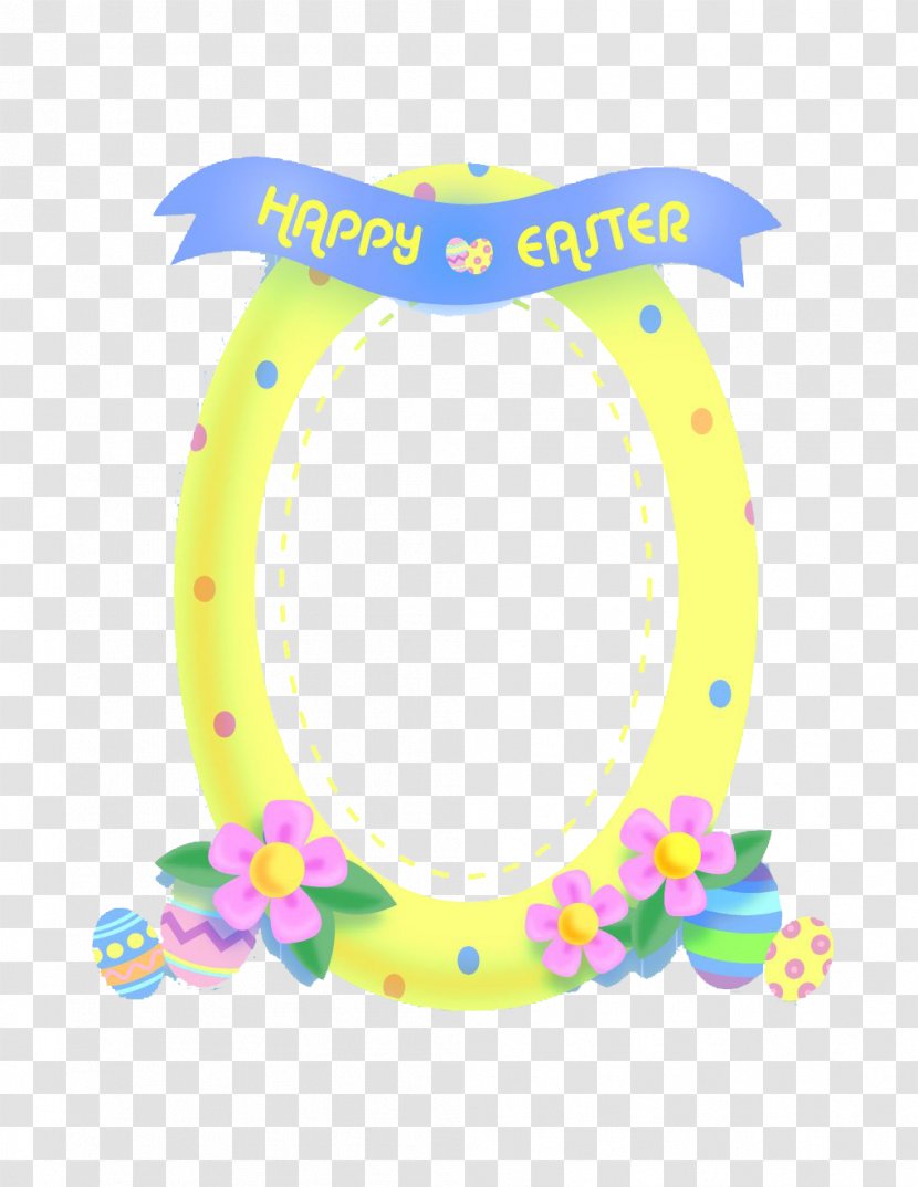 Picture Frame Easter Egg Pattern - Point - Decoration Style Border Transparent PNG