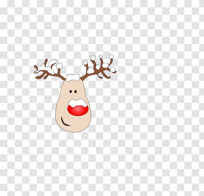 Rudolph Reindeer Nose Clip Art Transparent PNG