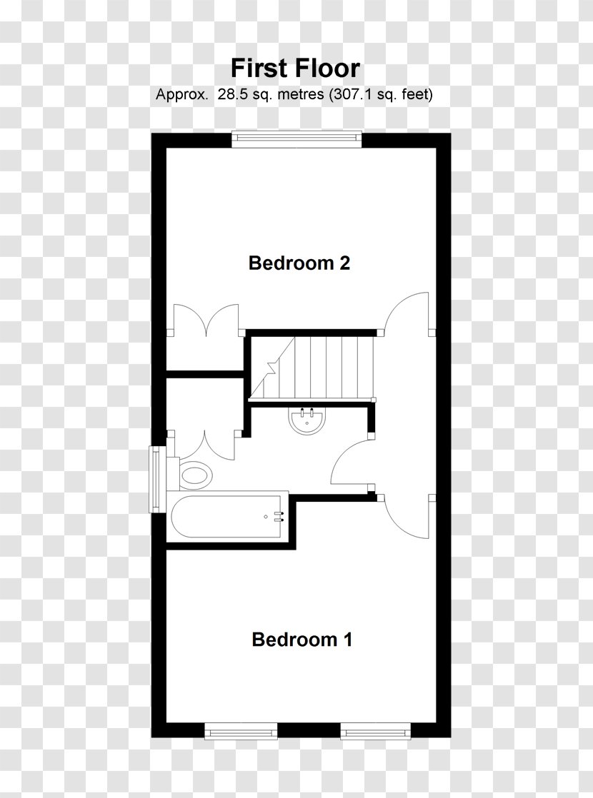 Floor Plan House Storey Persimmon Plc Bedroom - Diagram Transparent PNG