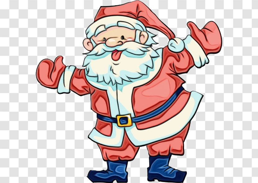Christmas And New Year Background - Santa Claus - Thumb Eve Transparent PNG