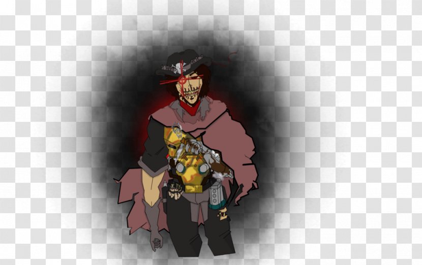 Halloween Film Series Skin Drawing Concept - Watercolor - Mccree Transparent PNG