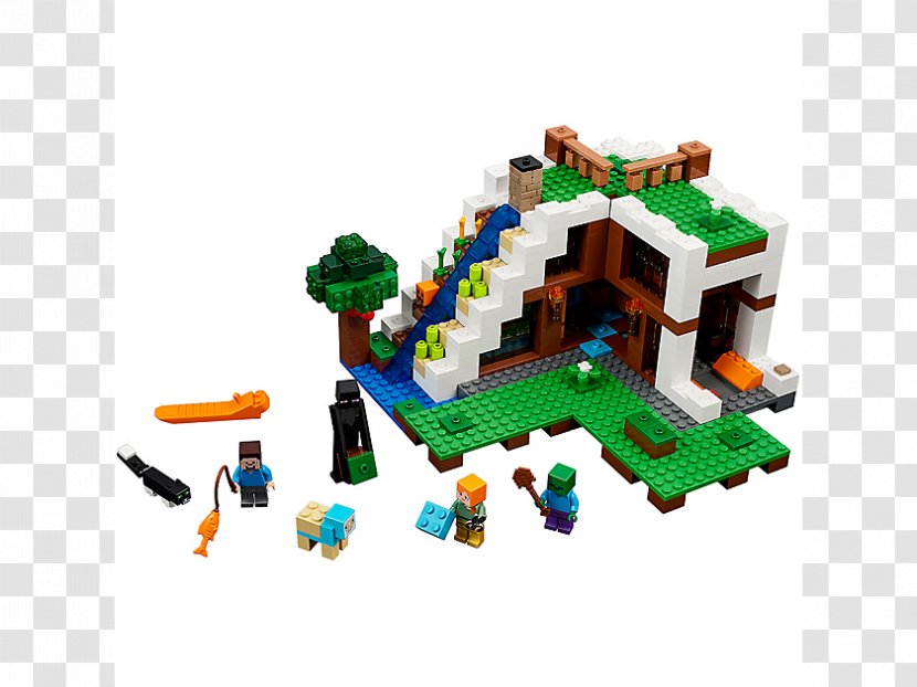 LEGO 21134 Minecraft The Waterfall Base Lego Toy - Play Transparent PNG