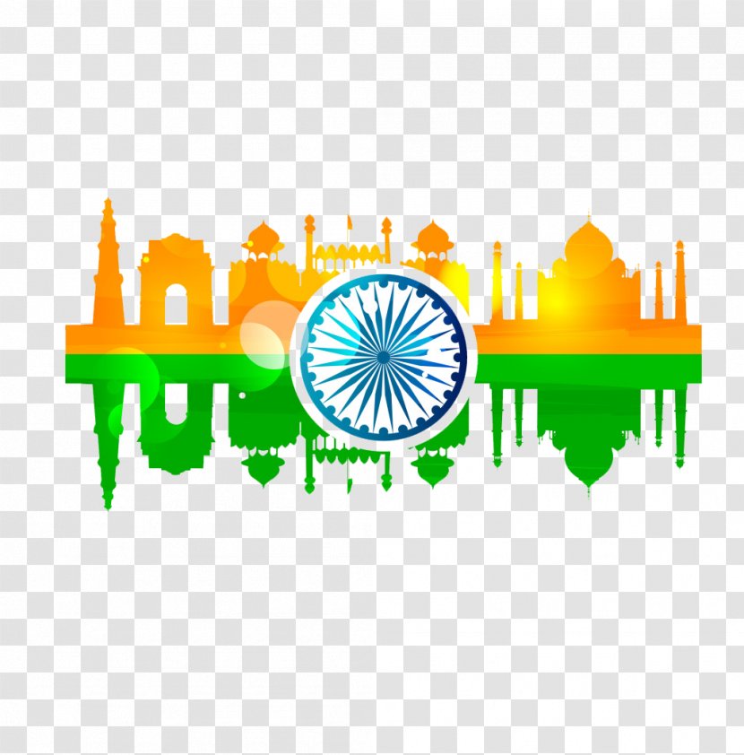 Indian Independence Movement Day Flag Of India Republic - Creativity - Temple Transparent PNG