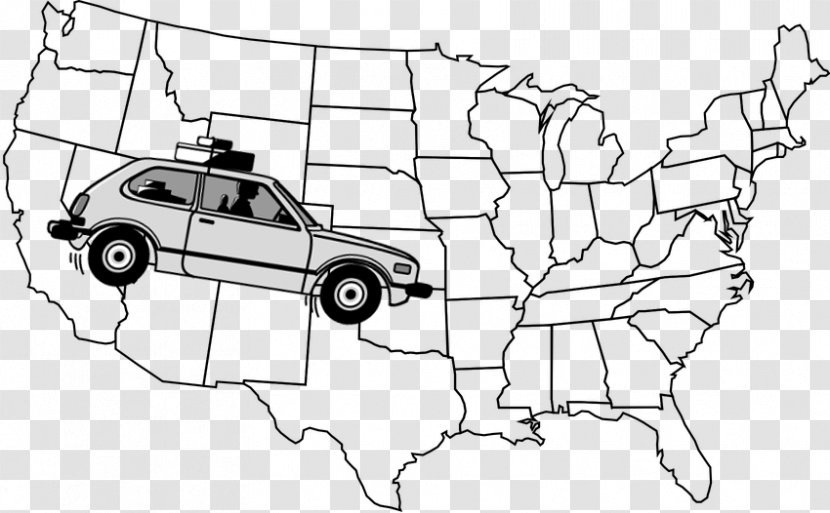 New Jersey Vector Map Clip Art - Americas - Car Accident Transparent PNG
