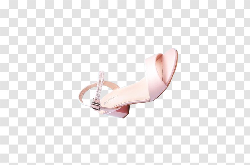 Shoe Pink Sandal Finger - Watercolor - Women's Sandals Transparent PNG