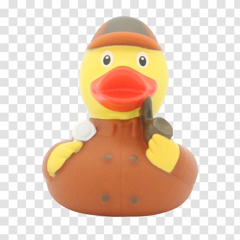 Rubber Duck Detective Police Amazonetta - Ducks Geese And Swans Transparent PNG
