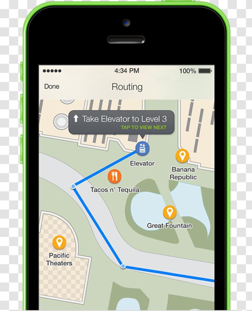 Smartphone Wayfinding Mobile Phones Map Mobility As A Service - Software Transparent PNG