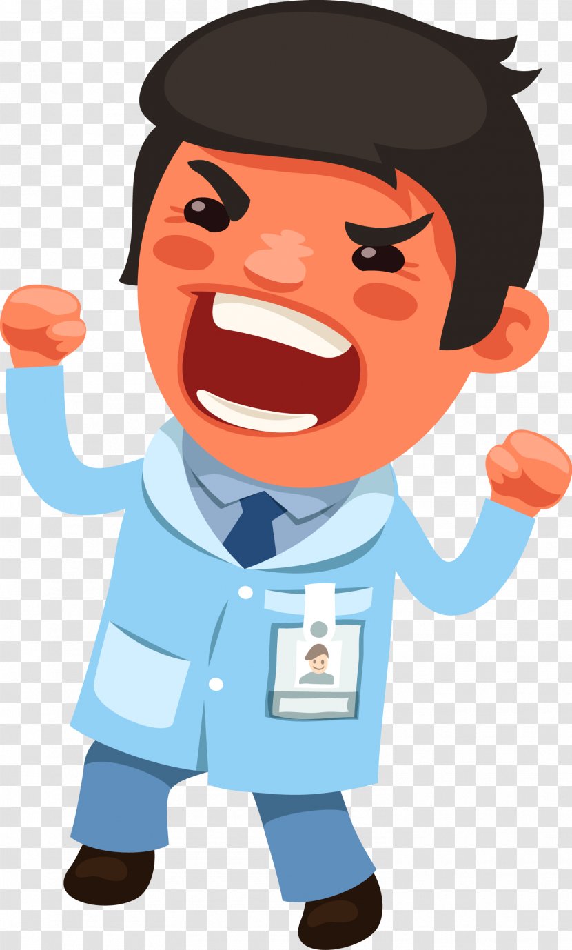 Physician Euclidean Vector - Cool - An Angry Male Doctor Transparent PNG