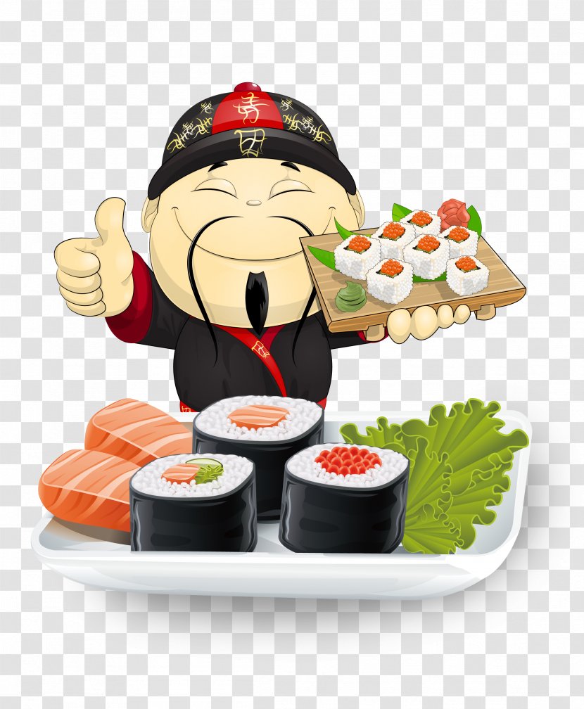 Sushi Japanese Cuisine Sashimi Asian Ramen - Menu Transparent PNG