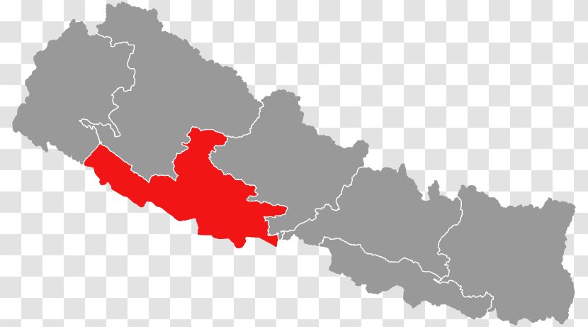 Province No. 7 Provinces Of Nepal 2 5 Karnali Pradesh - No - Map Transparent PNG