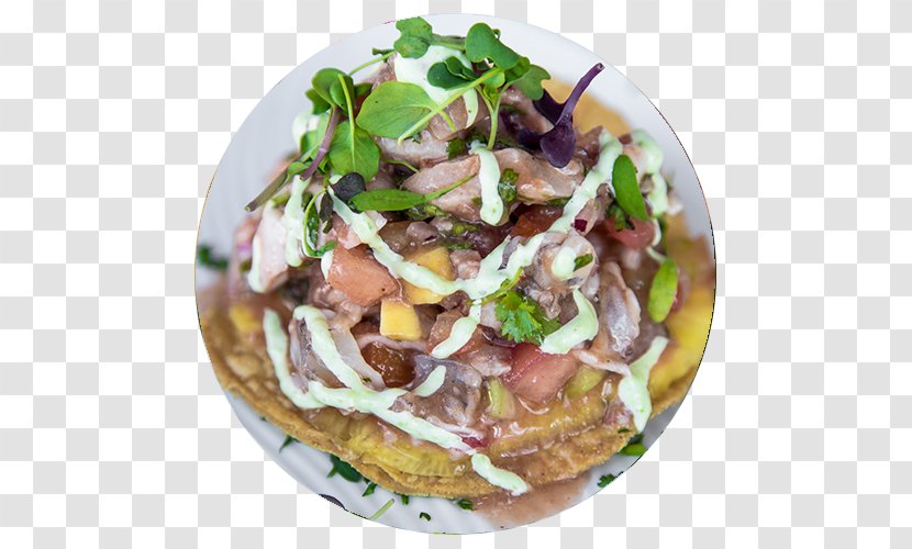 Vegetarian Cuisine Tostada Taco Recipe Ceviche - Seafood Transparent PNG