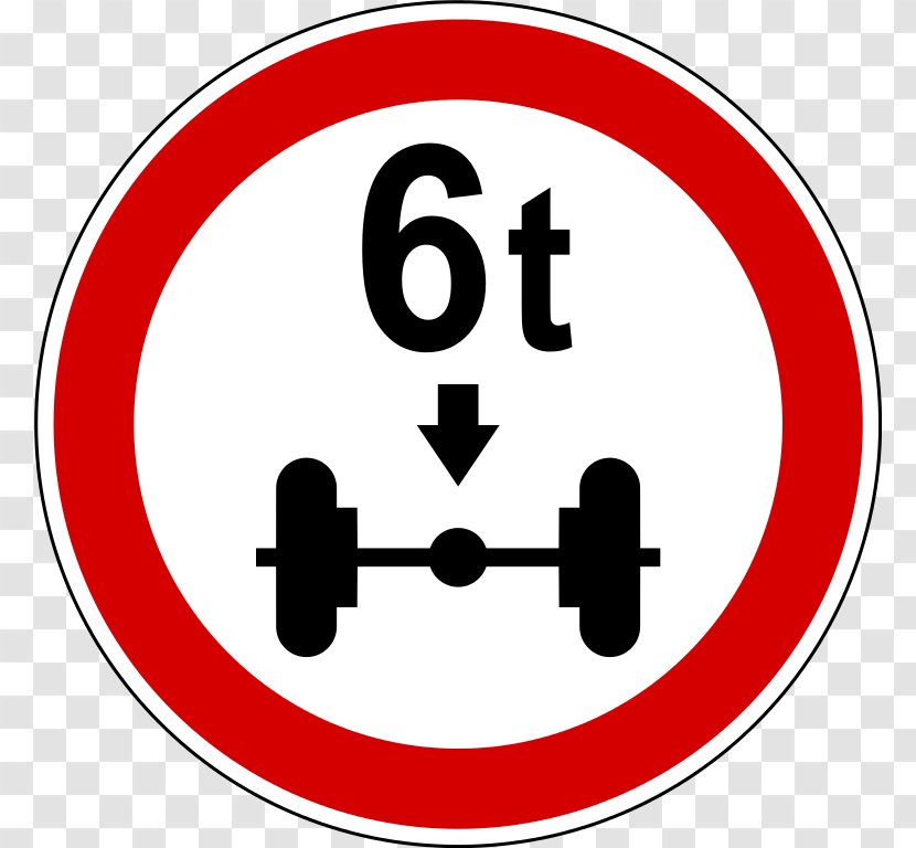 Traffic Sign Vehicle Axle Load - Symbol - Road Transparent PNG