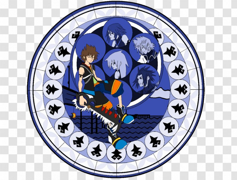 Stained Glass Kingdom Hearts Sora El Poema De La Lluvia Triste Desde Mi Cielo - Cartoon Transparent PNG